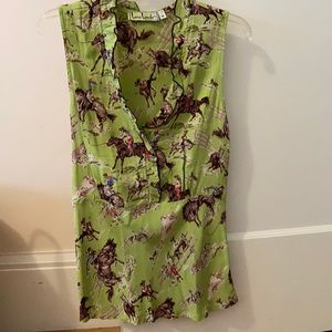 Loco Lindo sleeveless cowgirl blouse